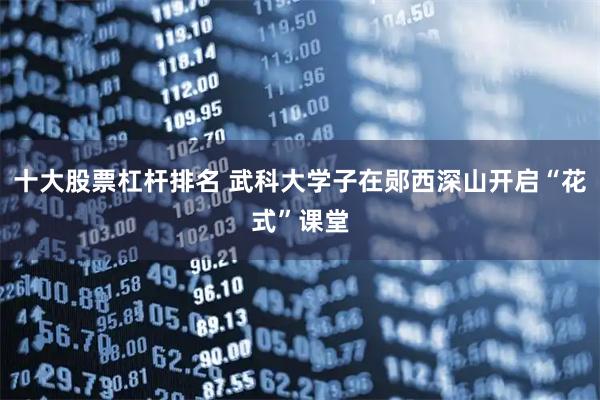 十大股票杠杆排名 武科大学子在郧西深山开启“花式”课堂